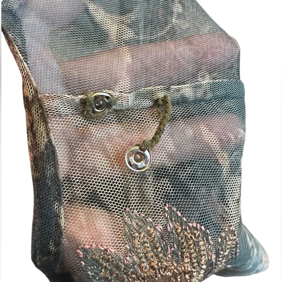 Tolani Sheer Floral Embroidered Maxi Dress With Midi lining in pink Size XL EUC - Picture 9 of 9